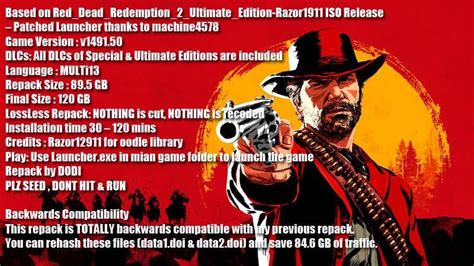 r/CrackWatch on Reddit: Red Dead Redemption 2: Ultimate Edition (v1.0..